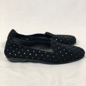 Black w/ Metallic Diamonds Aerosoles, Size 6, VGUC